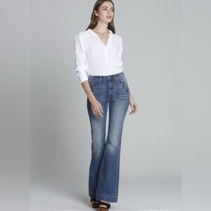 Driftwood Jeans Farrah Flare Button Pocket Sailor Pant Women’s 27/4 32” inseam